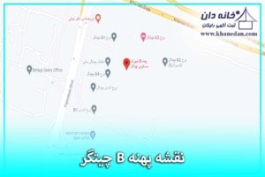 نقشه پهنه b شهرک چیتگر